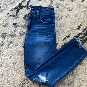 Lucky Brand Distressed Ankle Cheville Jeans wore 1 time
